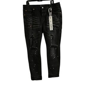 NWT Purple Brand Dropped Fit Mid Rise With Slim Leg Size 38